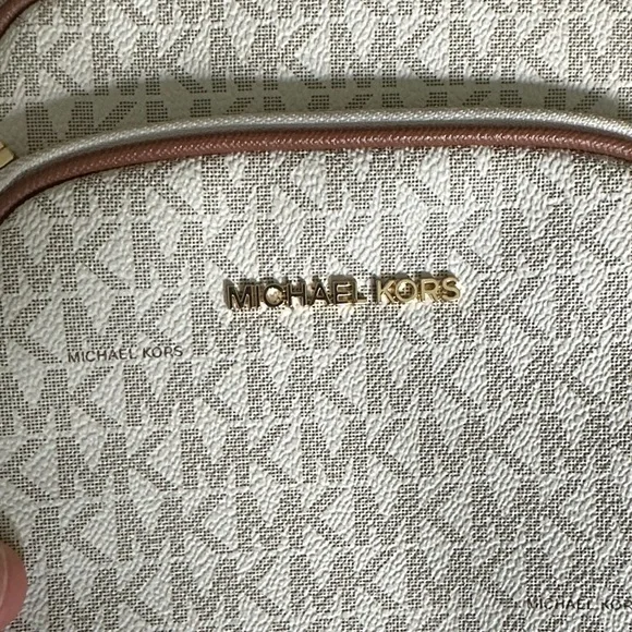Michael Kors Tan and Cream Crossbody Bag - Picture 2 of 5